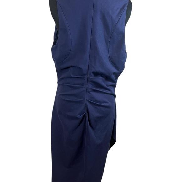 Nicole Miller- Elegant Navy Sleeveless Dress. Size XL NWT - Picture 6 of 7